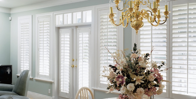 Tampa sunroom polywood shutters